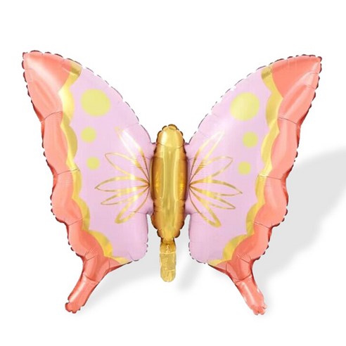 나비 풍선, 핑크 골드, 3개