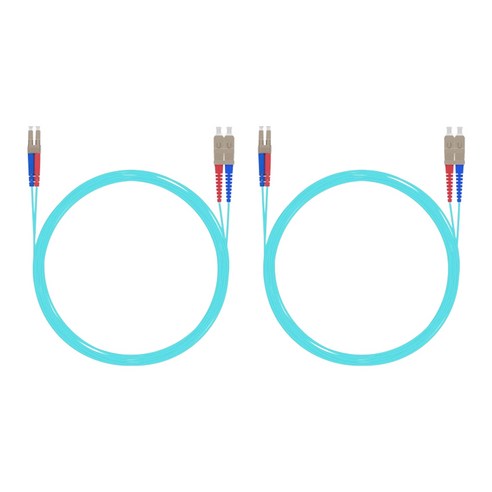 이지넷 NEXT-LS303MM-10G 광 패치코드 케이블 3M, 아쿠아, 1개, 3m