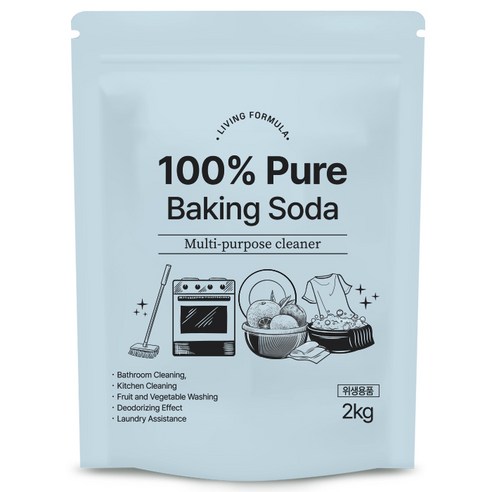 생활공식 100 Pure 베이킹소다, 2kg, 1개