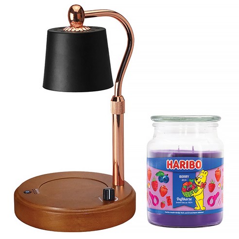 달콤한 휴식, 향기로 채우는 감성 공간: 하리보 라지자 양키캔들 & 우드 캔들워머 세트 양키캔들