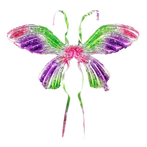 마켓감성 나비날개 풍선, 별빛 녹색보라, 10개