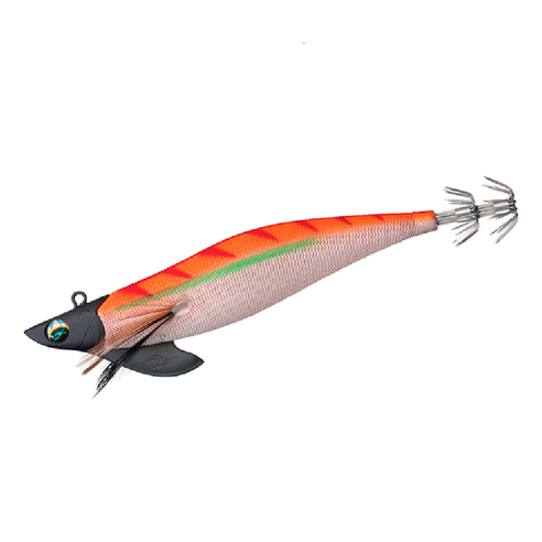 다이와 에메랄다스 보트 2 팁런 무늬오징어 에기 3호, 야광 블랙 헤드 오렌지 스기, 1개, 25g