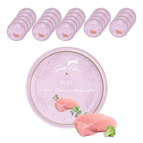 테라펠리스 고양이 사료, 칠면조, 80g, 24개