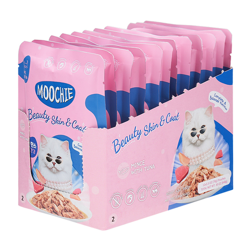 무치 고양이 참치민스 피모건강 습식사료, 생선, 70g, 12개
