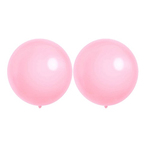 윰스 대형 라운드 마카롱 풍선 90cm, 핑크, 2개