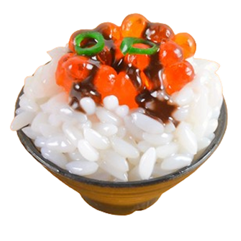 리나블루 일식당 덮밥 돈부리 모형 5cm, 캐비어초밥