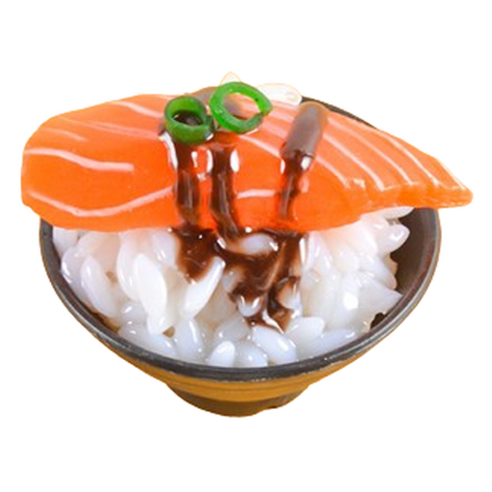 리나블루 일식당 덮밥 돈부리 모형 5cm, 빅연어초밥