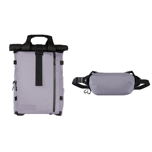 원더드 New PRVKE Lite 백팩 11L + D1 FANNY PACK 세트, 퍼플, 1개