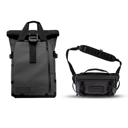 원더드 All-New PRVKE 백팩 31L + ROGUE 슬링백 6L 세트, 블랙, 1개
