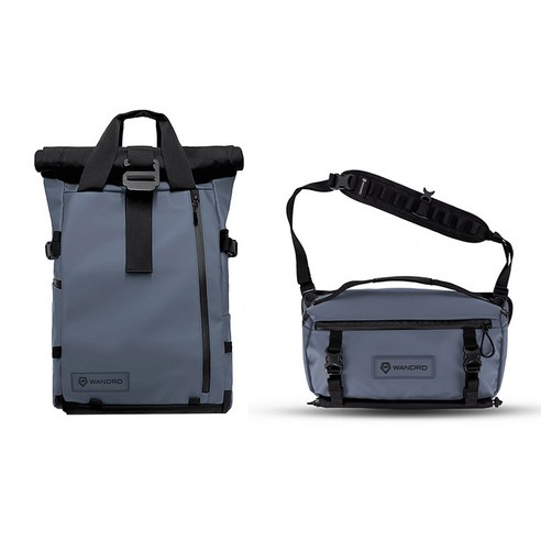 원더드 All-New PRVKE 백팩 21L + ROGUE 슬링백 9L 세트, 블루, 1개