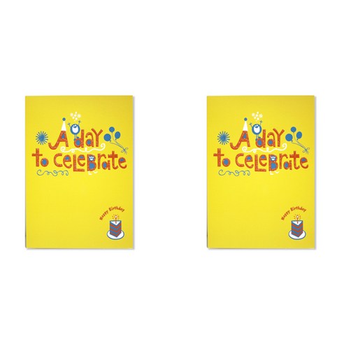 홀마크 생일 축하 카드 세트 KED2147, 혼합색상, 2세트