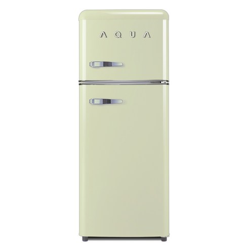 하이얼 AQUA 3D크롬로고 레트로 냉장고 115L 방문설치, 파스텔 그린, ART118MDG