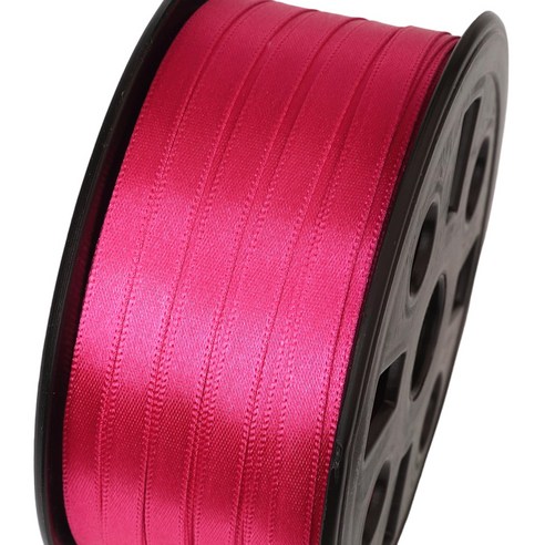 포장넷 공단기본 선물포장 리본끈 6mm, 18 체리핑크, 1개, 90m