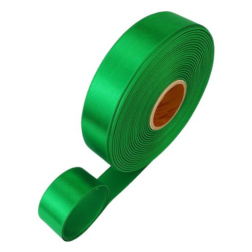 포장넷 공단기본 선물포장 리본끈 40mm, 37 초록, 1개, 45m