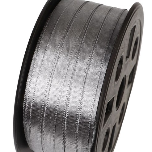 포장넷 공단기본 선물포장 리본끈 6mm, 57 회색, 1개, 90m