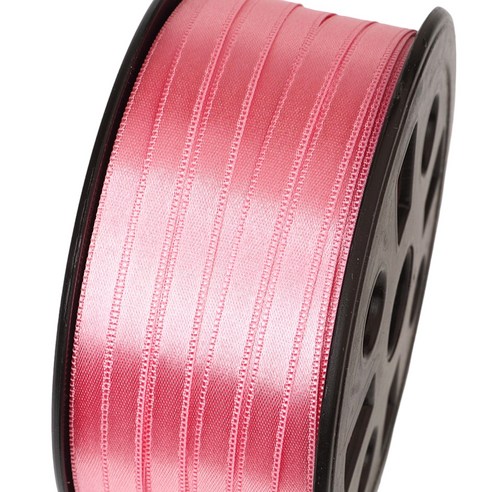 포장넷 공단기본 선물포장 리본끈 6mm, 15 인디핑크, 1개, 90m