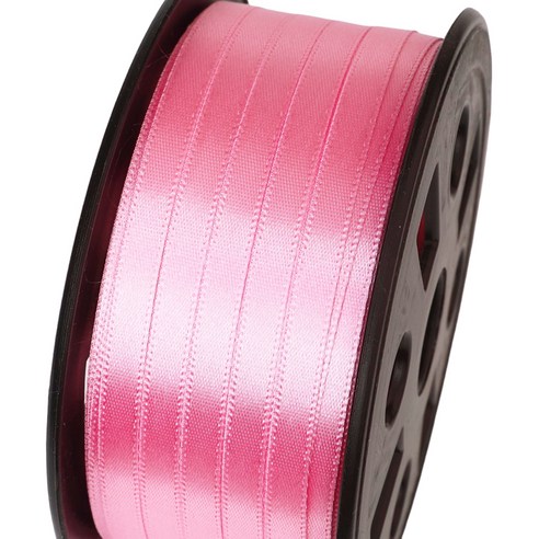 포장넷 공단기본 선물포장 리본끈 6mm, 13 진핑크, 1개, 90m