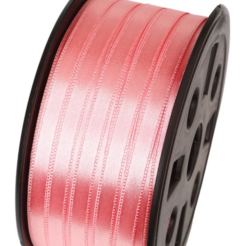 포장넷 공단기본 선물포장 리본끈 6mm, 16 살구핑크, 1개, 90m