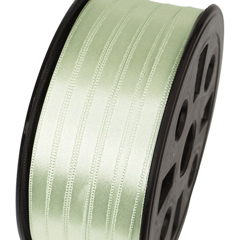 포장넷 공단기본 선물포장 리본끈 6mm, 35 연연두, 1개, 90m