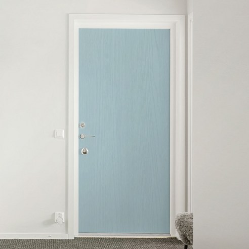 시트나라 현관문시트지 2p, 페인티드우드시티블루, 100 x 210 cm