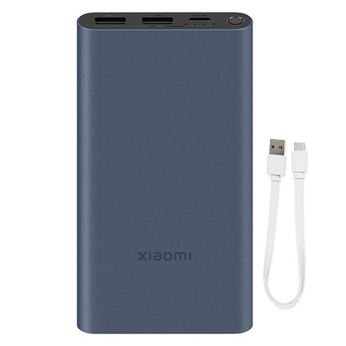 샤오미 고속 대용량 초고속 충전 휴대용 보조배터리 10000mAh 7세대 22.5W C타입, PB100DZM, 실버