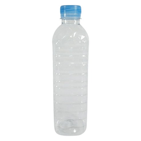 생수 용기 사각 페트병 + 파랑 캡 30cm, 500ml, 72개