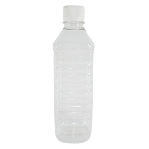 생수 용기 사각 페트병 500ml 72p +흰색 캡 28cm 72p 세트, 1세트