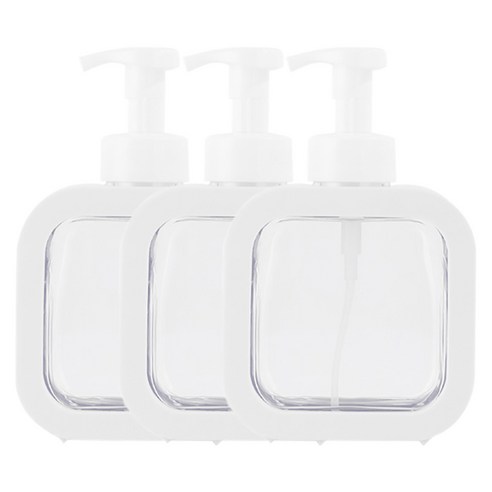 아리코 핸드워시 거품용기 디스펜서 300ml, 화이트, 3개