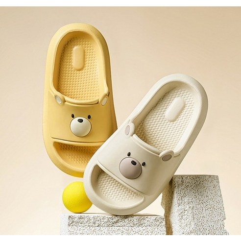 안전하고 귀여운 아동용 욕실 슬리퍼