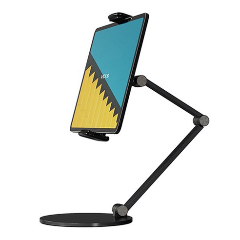 빅쏘 알루미늄 논슬립패드 집게형 자바라 탁상용 거치대