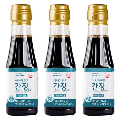 베베푸드 아빠가 만든 간장 소스 비빔무침용, 180ml, 3개, 감칠맛