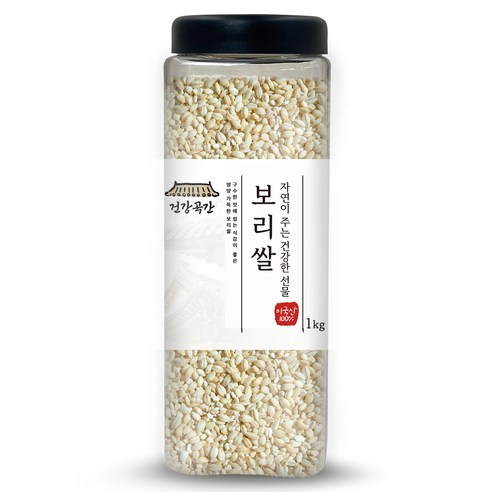 건강곡간 미국산 보리쌀, 1kg, 3개