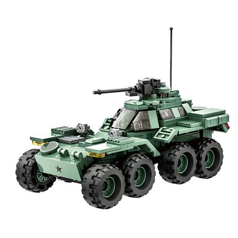 왕지 밀리터리 XM808탱크 호환블록 3514wg, 혼합색상, 1개