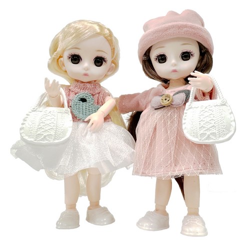 아가플러스 사리엘 미니 구체관절인형 2종 세트, 16cm, 니엘 + 엘라, 1세트