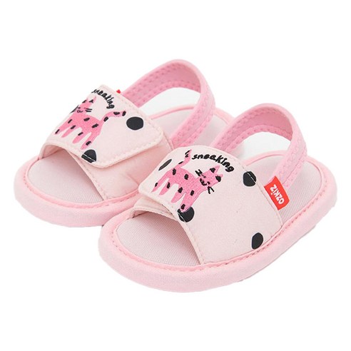 오즈키즈 유아용 도트고양이 실내화