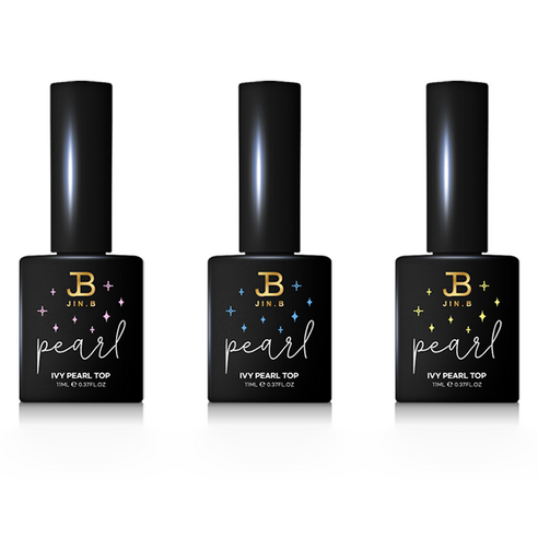 아이비 논와이프 펄 탑 젤 11ml x 3종 세트, 핑크, 블루, 그린, 1세트