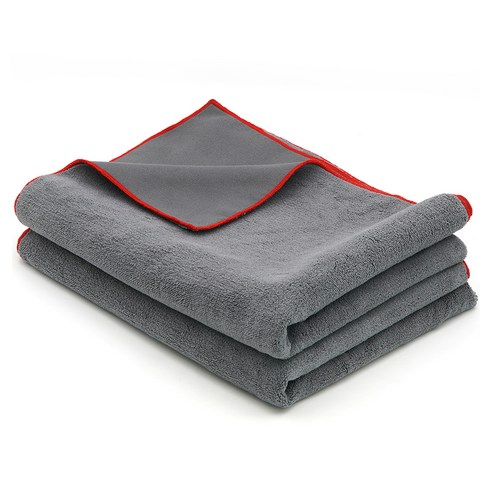 에이스피드 양면 극세사 스웨이드 드라잉 세차타월 60 x 90 cm, 혼합색상, 2개