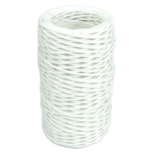 데이소이 공예 종이 로프 철사 2mm x 50m, 화이트, 1개