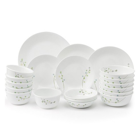 "매일 밥상, 풀꽃처럼 싱그럽게!" 코렐 그린딜라이트 식기세트 솔직 후기 코렐6인세트