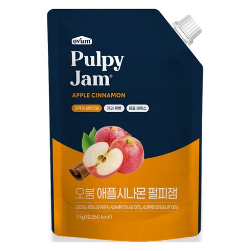 오붐 애플시나몬 펄피잼, 1kg, 1개