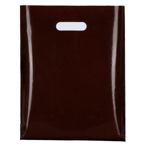 아이엔피 PE 손잡이 링봉투 다크브라운 소 25 x 35 cm, 25개입, 1개