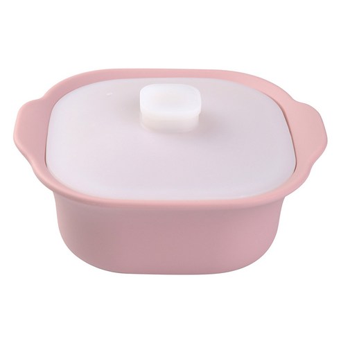 미세스홈 플래티늄 실리콘 냄비 L 1200ml, 1개, 핑크