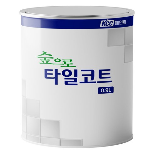 KCC숲으로 타일코트 페인트, 900ml, 화이트, 1개