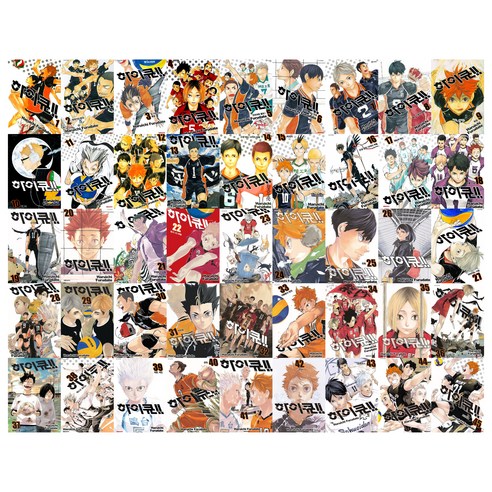 하이큐!! 전 45권, 평생 기억에 남을 매력적인 스포츠 만화 세트