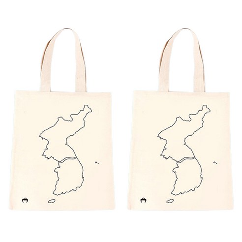 유니아트 캔버스 그리기가방, 한국지도, 2개