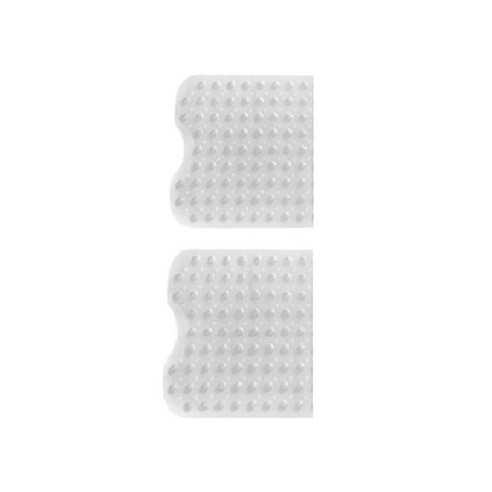 블럭마트 심플 욕실 미끄럼방지 매트 53 x 53 cm, 투명그레이, 2개