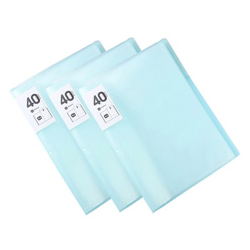 알로데 아카이브 테스트 A4 파일 60p 기본형 TYPE05, 그린, 3개