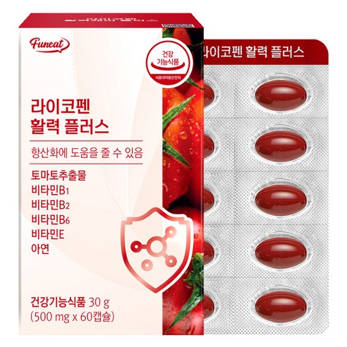 퍼니트 라이코펜 활력 플러스 30g, 60정, 1개