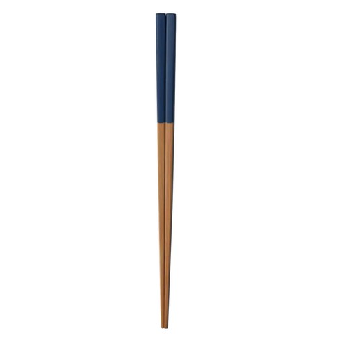 야마치쿠 스스케 스퀘어 대나무 젓가락 23cm, 네이비, 1개
