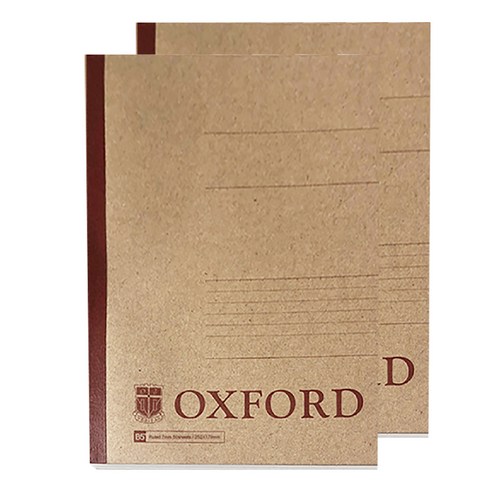 OXFORD 크라프트 A4 노트 50매, 2개 세트 – 잘 펼쳐지는 디자인